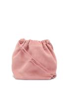 Ladies Bags Jil Sander - Drawstring Mini Suede Cross-body Bag - Womens - Pink