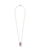 Matchesfashion.com Noor Fares - Twilight Sapphire, Amethyst & 18kt Gold Necklace - Womens - Purple