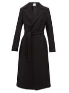 Matchesfashion.com Pallas X Claire Thomson-jonville - Franklin Single Breasted Wool Blend Coat - Womens - Black