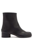 Matchesfashion.com Maison Margiela - Tabi Split-toe Leather Ankle Boots - Womens - Black