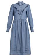 Matchesfashion.com A.p.c. - Nicks Chambray Midi Dress - Womens - Denim