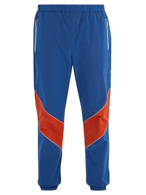 Matchesfashion.com Gucci - Contrast Stripe Track Pants - Mens - Blue
