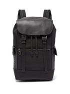 Matchesfashion.com Bottega Veneta - Intrecciato Leather Trimmed Backpack - Mens - Black