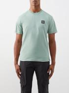 Stone Island - Logo-patch Cotton-jersey T-shirt - Mens - Olive