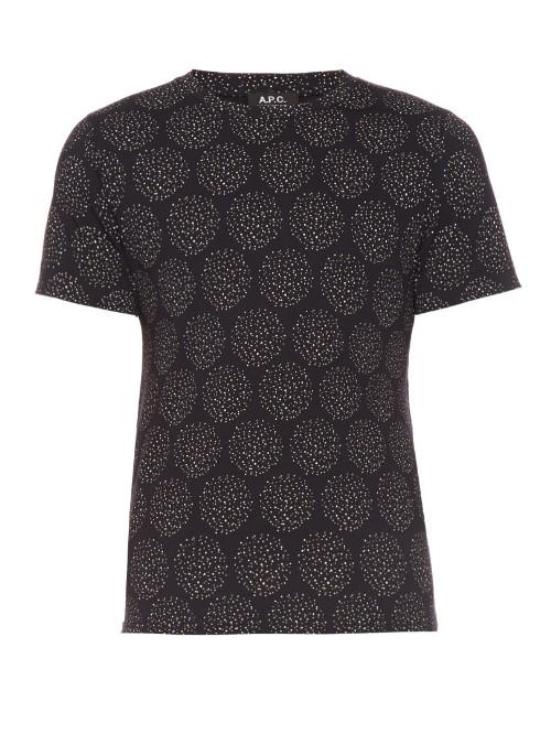 A.p.c. Wimbledon Dot-print Crew-neck T-shirt