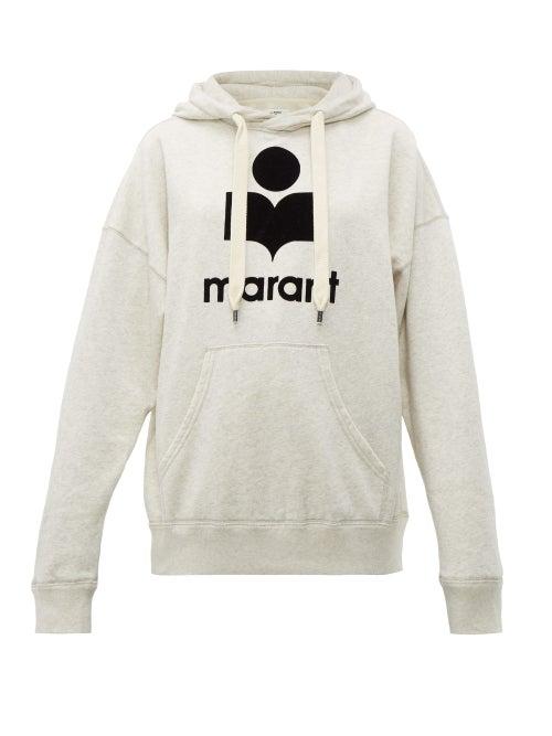 Matchesfashion.com Isabel Marant Toile - Mansel Cotton Blend Hooded Sweatshirt - Womens - Ivory