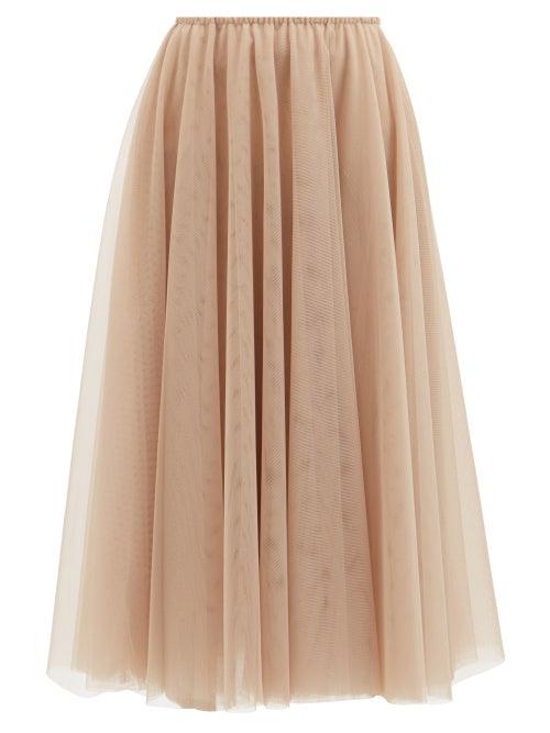 Raey - Tutu Tulle Midi Skirt - Womens - Light Pink