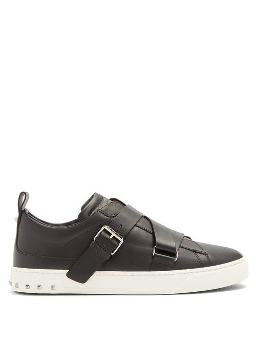 Matchesfashion.com Valentino - V Punk Low Top Leather Trainers - Mens - Black Multi