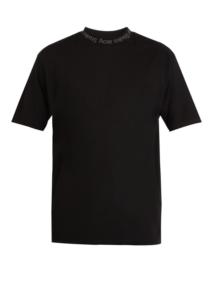 Acne Studios Navid Logo-jacquard Jersey T-shirt