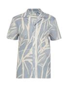 Matchesfashion.com Ditions M.r - Tahiti Short Sleeved Cotton Shirt - Mens - Blue