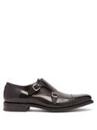 Matchesfashion.com O'keeffe - Bristol Monk Strap Leather Shoes - Mens - Black