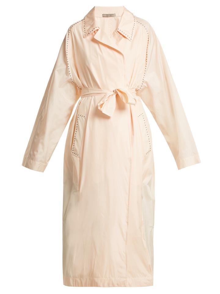 Bottega Veneta Studded Silk Trench Coat