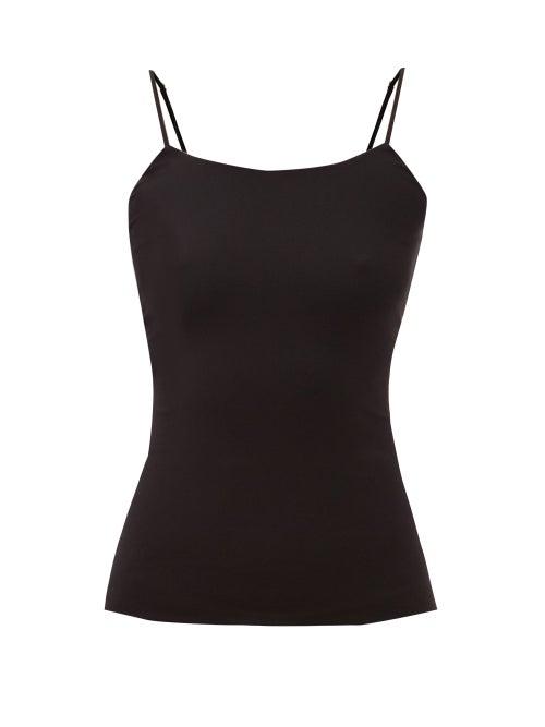 The Row - Freesia Silk-blend Jersey Tank Top - Womens - Black
