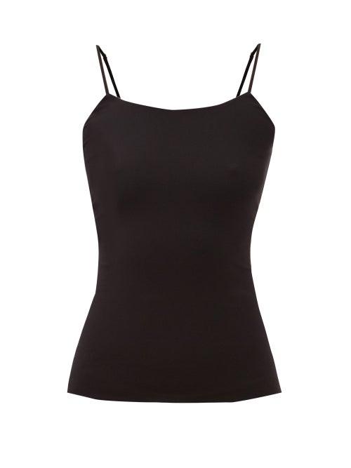 The Row - Freesia Silk-blend Jersey Tank Top - Womens - Black