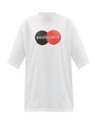 Matchesfashion.com Balenciaga - Logo-print Cotton-jersey T-shirt - Womens - White