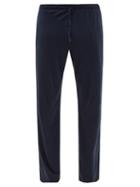 Sunspel - Drawstring-waist Cotton-blend Pyjama Trousers - Mens - Navy