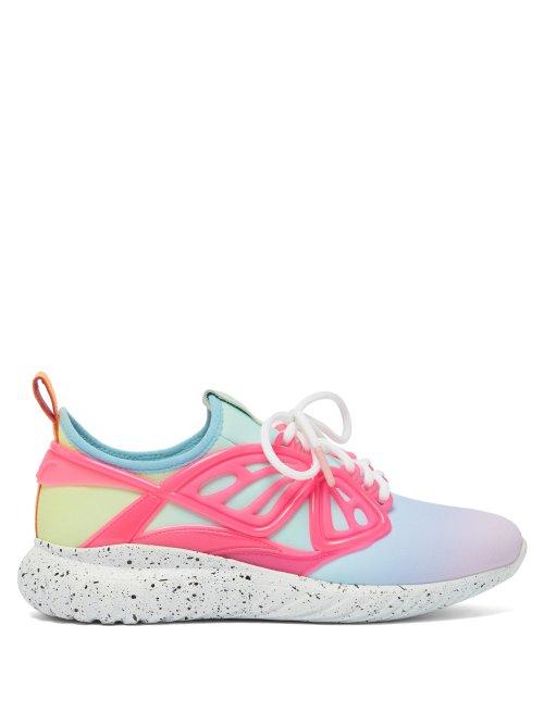 Matchesfashion.com Sophia Webster - Fly By Lace Up Scuba Trainers - Womens - Multi