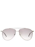 Matchesfashion.com John Dalia - Barry Aviator Sunglasses - Womens - Black Grey