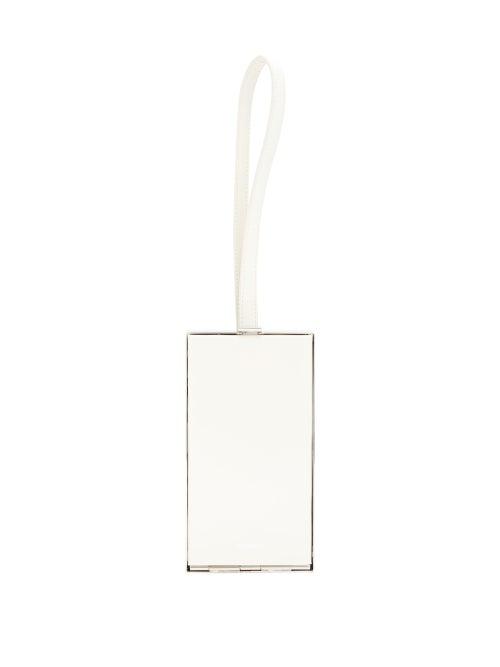 Matchesfashion.com Jil Sander - Wristlet-strap Leather Box Clutch - Womens - White