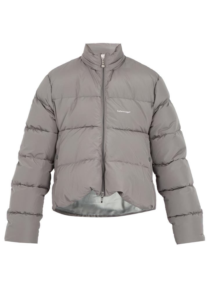 Balenciaga High-neck Quilted Down Jacket