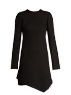 Raey Asymmetric-hem Long-sleeved Crepe Dress