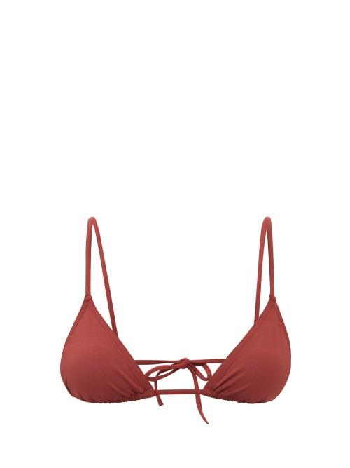 Eres - Mouna Triangle Bikini Top - Womens - Red