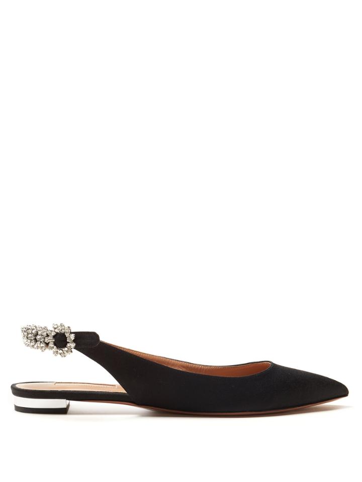 Aquazzura Portrait Of A Lady Embellished Slingback Pumps