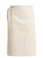Matchesfashion.com Vetements - High Rise Leather Wrap Skirt - Womens - White
