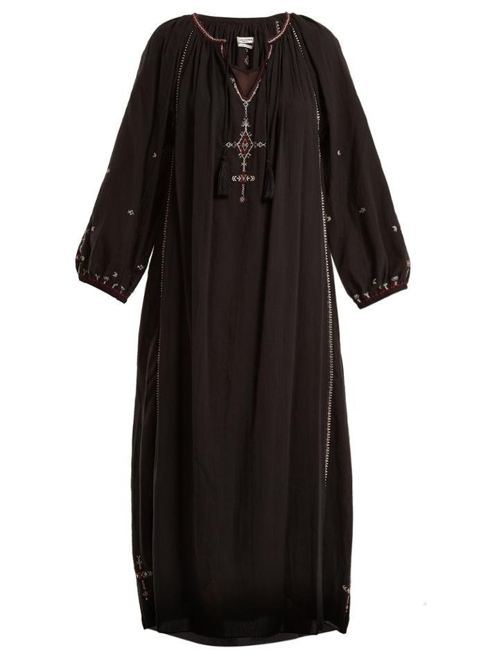 Isabel Marant Étoile Meadlon Embroidered Cotton-gauze Dress