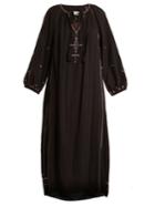 Isabel Marant Étoile Meadlon Embroidered Cotton-gauze Dress