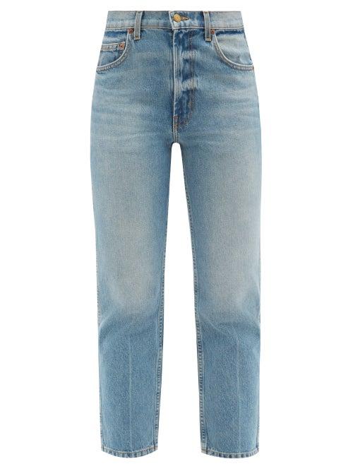 Matchesfashion.com B Sides - Louis High-rise Cropped Straight-leg Jeans - Womens - Denim