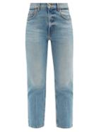 Matchesfashion.com B Sides - Louis High-rise Cropped Straight-leg Jeans - Womens - Denim