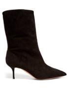 Matchesfashion.com Aquazzura - Very Boogie 60 Slouched Suede Boots - Womens - Black