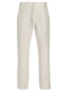 120 Lino Mid-rise Linen Trousers