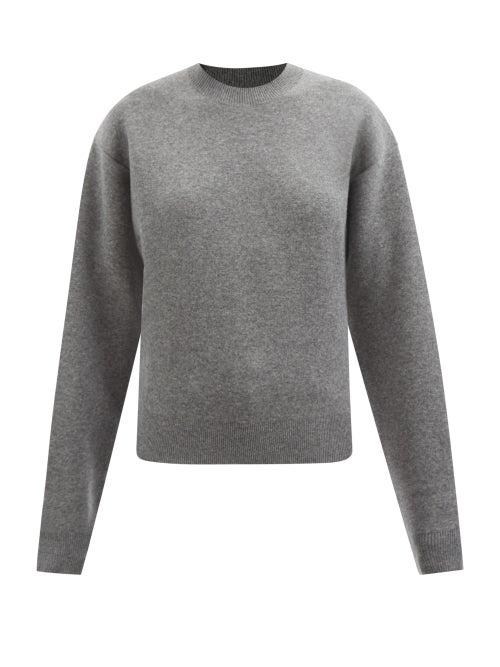 Jil Sander - Round-neck Wool-blend Sweater - Womens - Grey