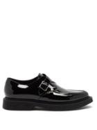 Saint Laurent - Teddy Chunky-sole Monk-strap Leather Loafers - Womens - Black