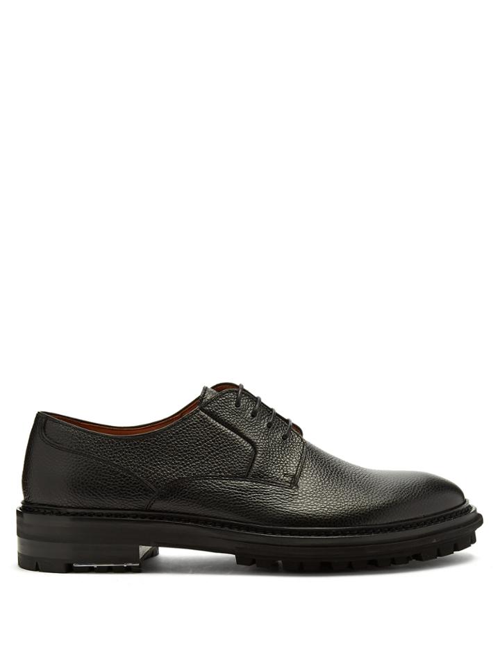 Lanvin Grained-leather Derby Shoes