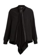 Matchesfashion.com Calvin Klein 205w39nyc - Neck Tie Silk Blouse - Womens - Black