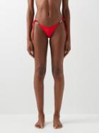 Melissa Odabash - Cabo Embellished Triangle Bikini Top - Womens - Bright Red