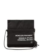 Matchesfashion.com 7 Moncler Fragment - Logo-print Canvas Cross-body Bag - Mens - Black