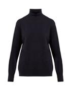 Matchesfashion.com The Row - Janilleen Roll Neck Cashmere Sweater - Womens - Navy