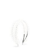 Matchesfashion.com Shrimps - Henrietta Bead And Faux Pearl Headband - Womens - Clear Multi