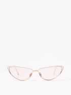 Dior - Missdior B1u Cat-eye Metal Sunglasses - Womens - Pink Gold
