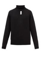 Umit Benan B+ - Roll Neck Ribbed-cashmere Jumper - Mens - Black