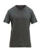 Matchesfashion.com 120% Lino - Crew Neck Linen Jersey T Shirt - Mens - Charcoal