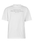 Matchesfashion.com Palm Angels - Logo Print T Shirt - Mens - White