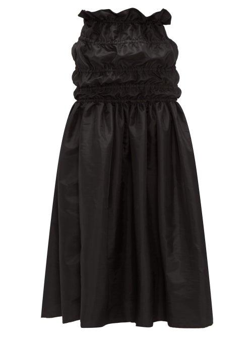 Matchesfashion.com Romance Was Born - Opera Ruched-waist Taffeta Maxi Skirt - Womens - Black