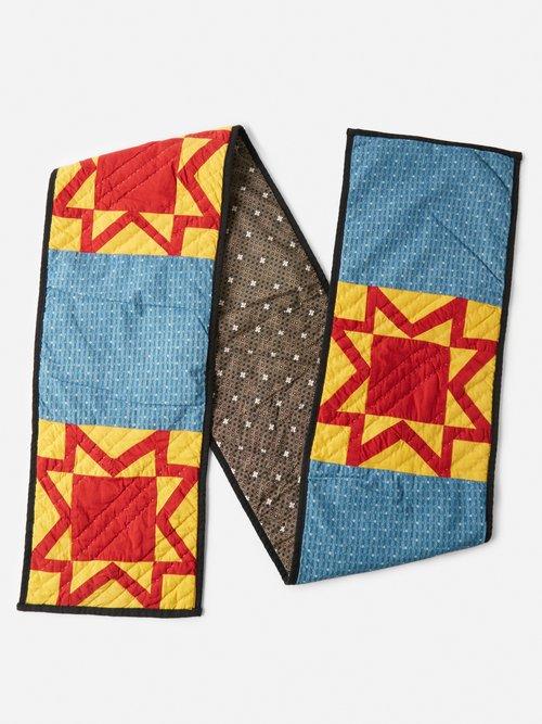 Bode - Blazing Star Quilted Cotton Scarf - Mens - Multi