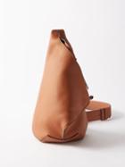 Loewe - Anton Sling Grained-leather Backpack - Mens - Tan