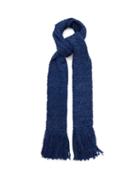 Matchesfashion.com Aessai - La Paz Long Merino Wool-blend Scarf - Womens - Navy